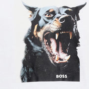 BOSS Printed Animal Artwork White T-Shirt