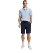 BOSS Regular Fit Sky Blue Cotton Blend Knit Polo Shirt