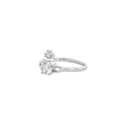 Vivienne Westwood Platinum White Reina Petite Ring
