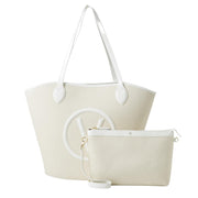 Valentino Bags Natural/White Covent Shopping Bag