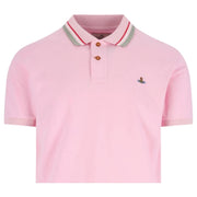 Vivienne Westwood Regular Fit Orb Logo Pink Polo Shirt