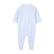 BOSS Baby Embroidered Logo Pale Blue Babygrow