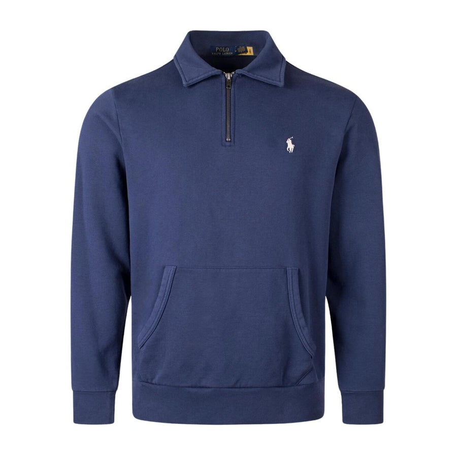 Polo Ralph Lauren Collar Half Zip Navy Sweatshirt - Main Image