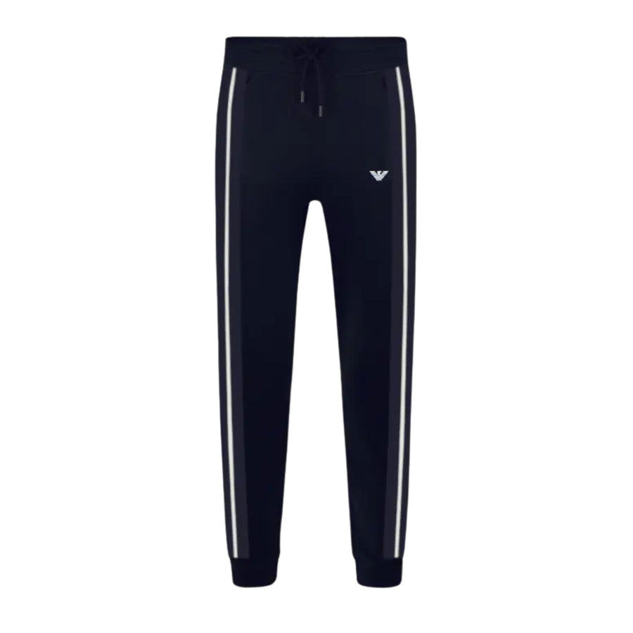 Emporio Armani Bodywear Stripe Tape Navy Sweatpants