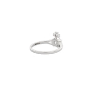 Vivienne Westwood Platinum White Reina Petite Ring
