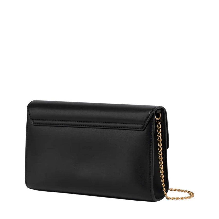 Love Moschino Gold-Tone Heart Black Crossbody Bag
