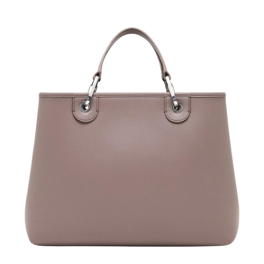 Emporio Armani Medium Taupe MyEA Print Tote Bag