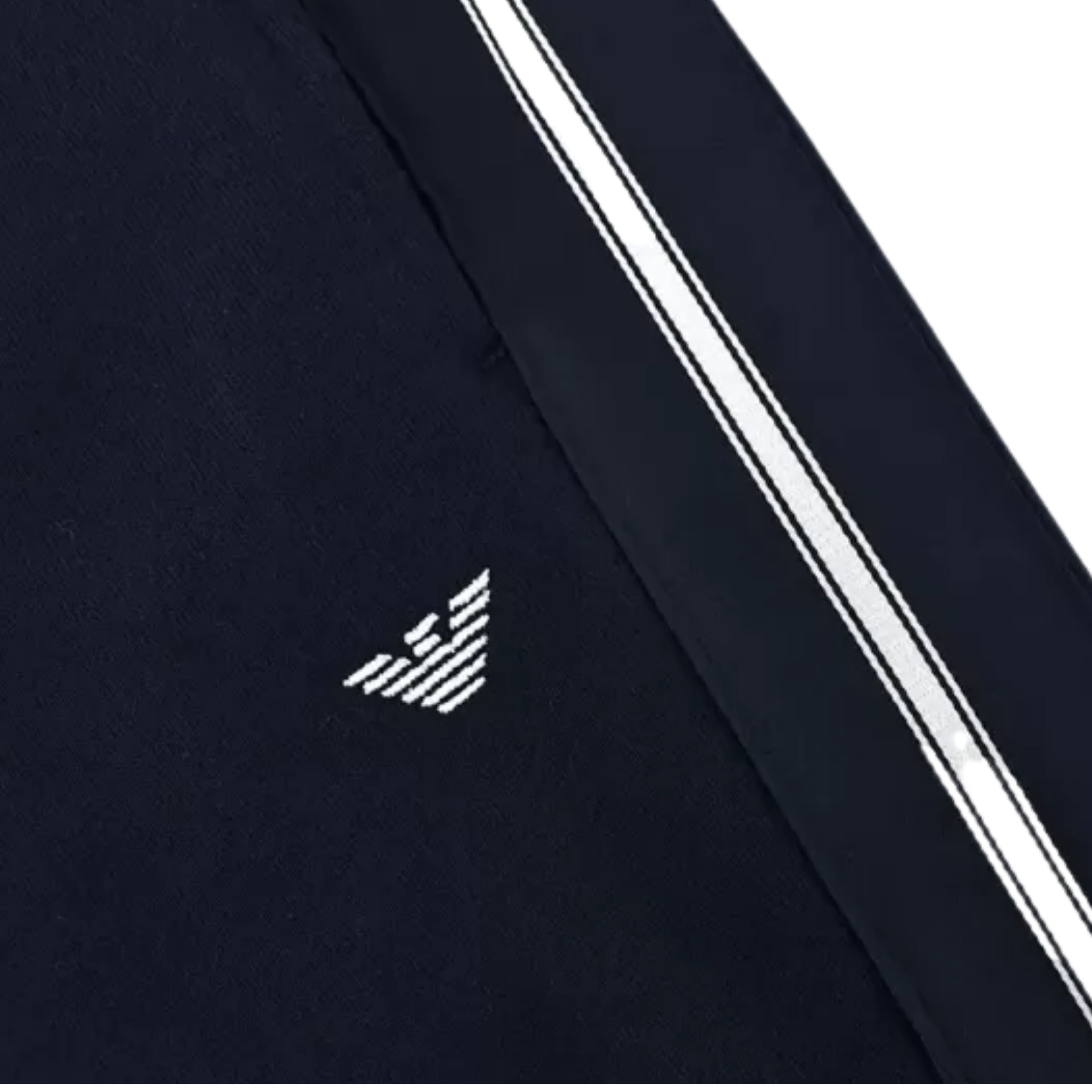 Emporio Armani Bodywear Stripe Tape Navy Sweatpants