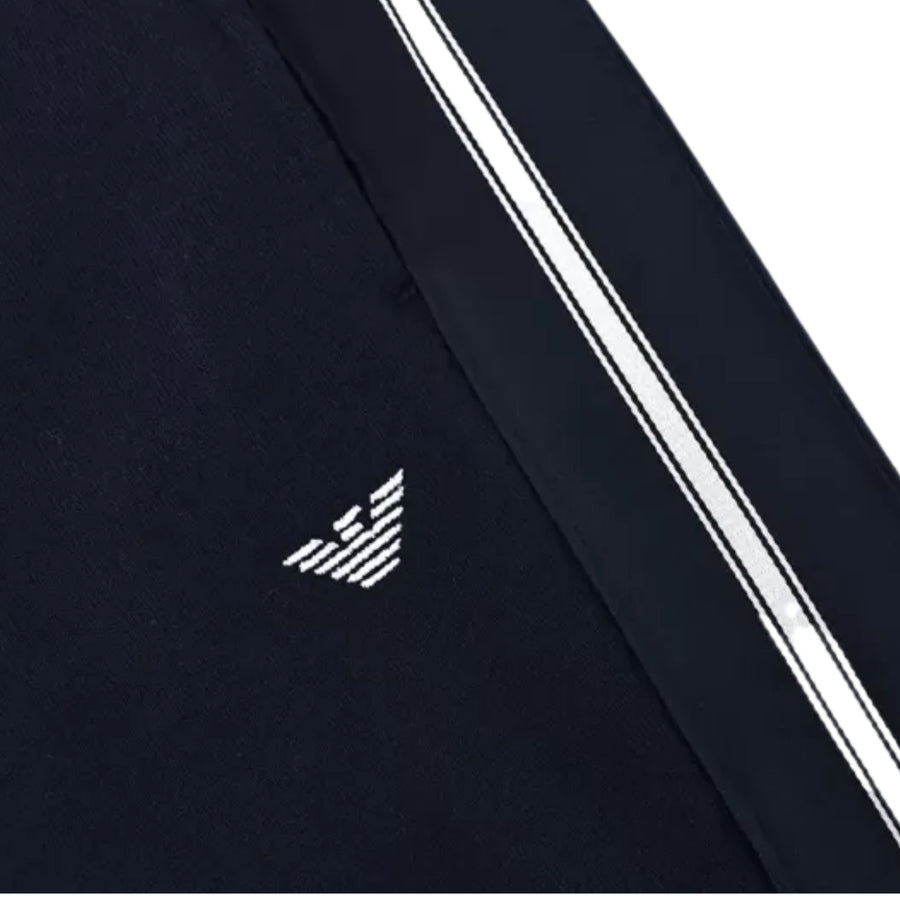 Emporio Armani Bodywear Stripe Tape Navy Sweatpants