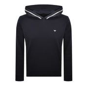 Emporio Armani Bodywear Stripe Tape Navy Hoodie