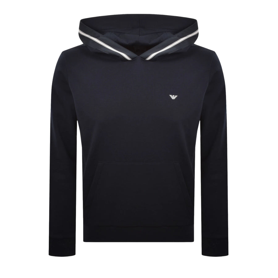 Emporio Armani Bodywear Stripe Tape Navy Hoodie