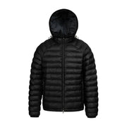 Sandbanks Ragland Hooded Black Micro Puffer Jacket