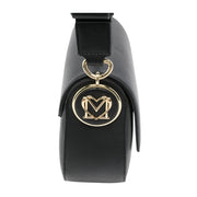 Love Moschino Gold-Tone Lettering Black Shoulder Bag