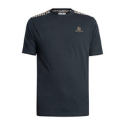 Aquascutum Active Club Check Details Navy T-Shirt