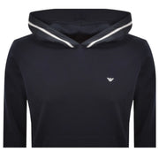 Emporio Armani Bodywear Stripe Tape Navy Hoodie