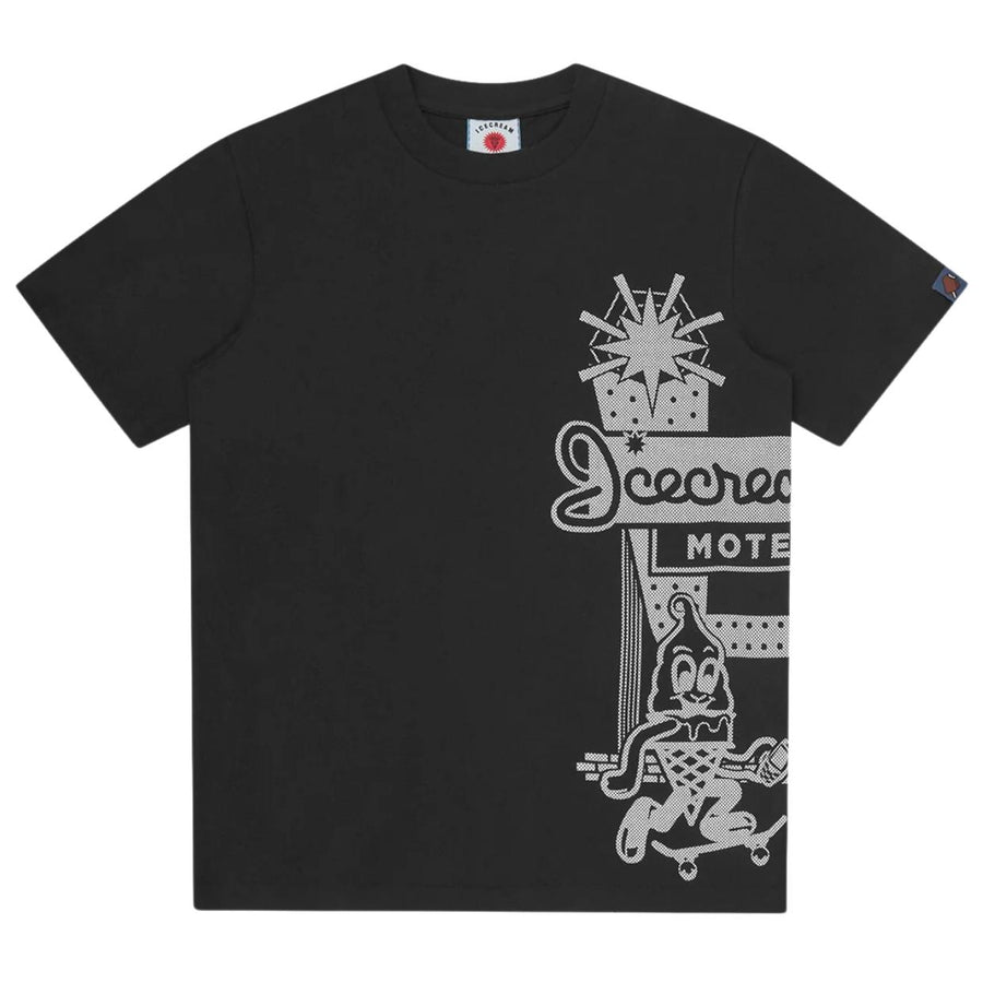 ICECREAM Printed Road Trip Black T-Shirt