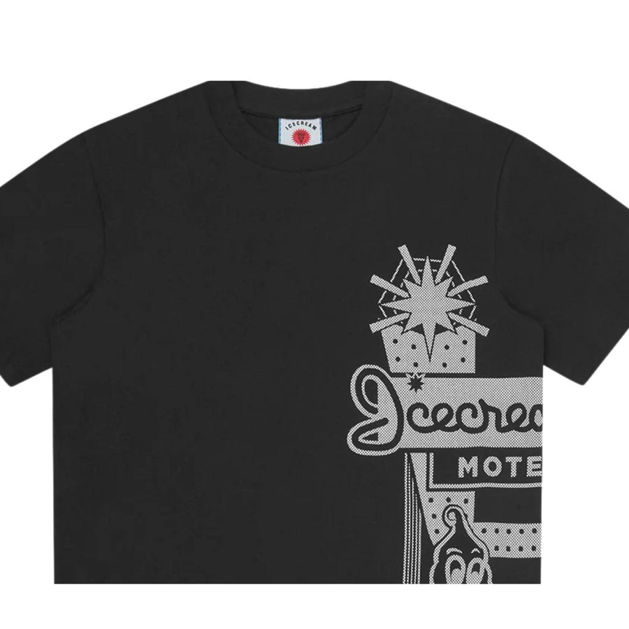 ICECREAM Printed Road Trip Black T-Shirt