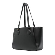 Love Moschino Gold-Tone Plaque Black Tote Bag