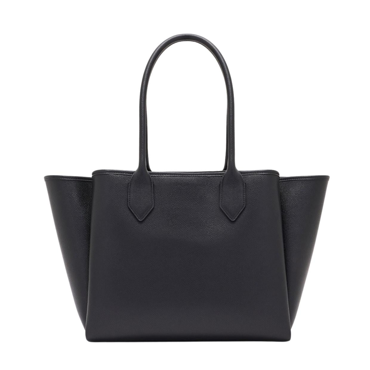 Emporio Armani Double Handle Black Large Shopper Bag