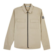 Sandbanks Gabardine Stone Zip Overshirt