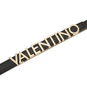 Valentino Bags Lettering Logo Belty Black Belt