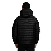 Sandbanks Ragland Hooded Black Micro Puffer Jacket