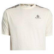 Aquascutum Active Club Check Details Off-White T-Shirt