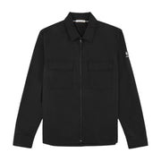 Sandbanks Gabardine Black Zip Overshirt