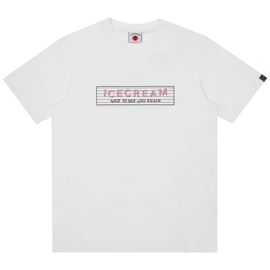 ICECREAM Printed Nice To See You White T-Shirt