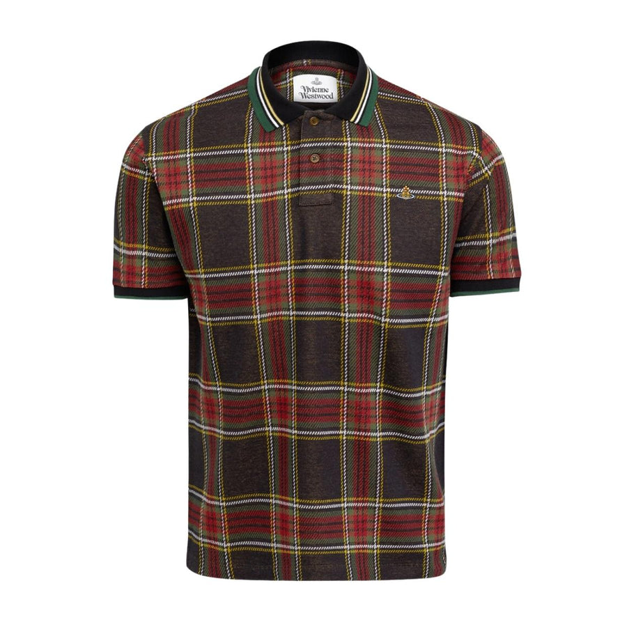 Vivienne Westwood Red/Green Tartan Polo Shirt