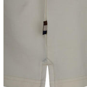 Aquascutum Active Club Check Collar White Polo Shirt