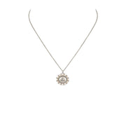 Vivienne Westwood Amaya Platinum/Creamrose Pearl Pendent