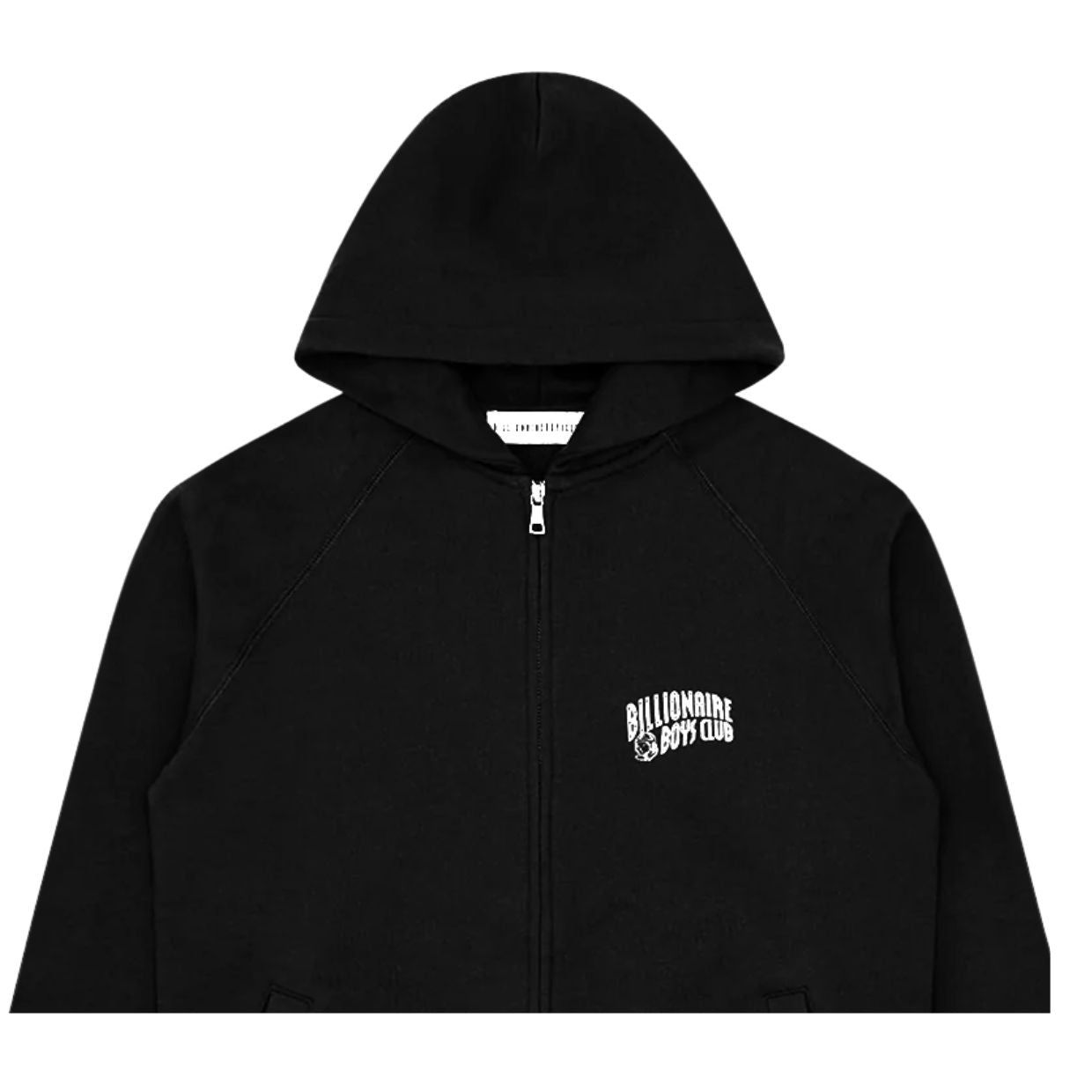 Billionaire Boys Club Small Arch Logo Zip Through Black Hoodie