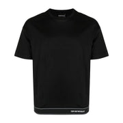 Emporio Armani Logo Tape Short Sleeve Black T-Shirt