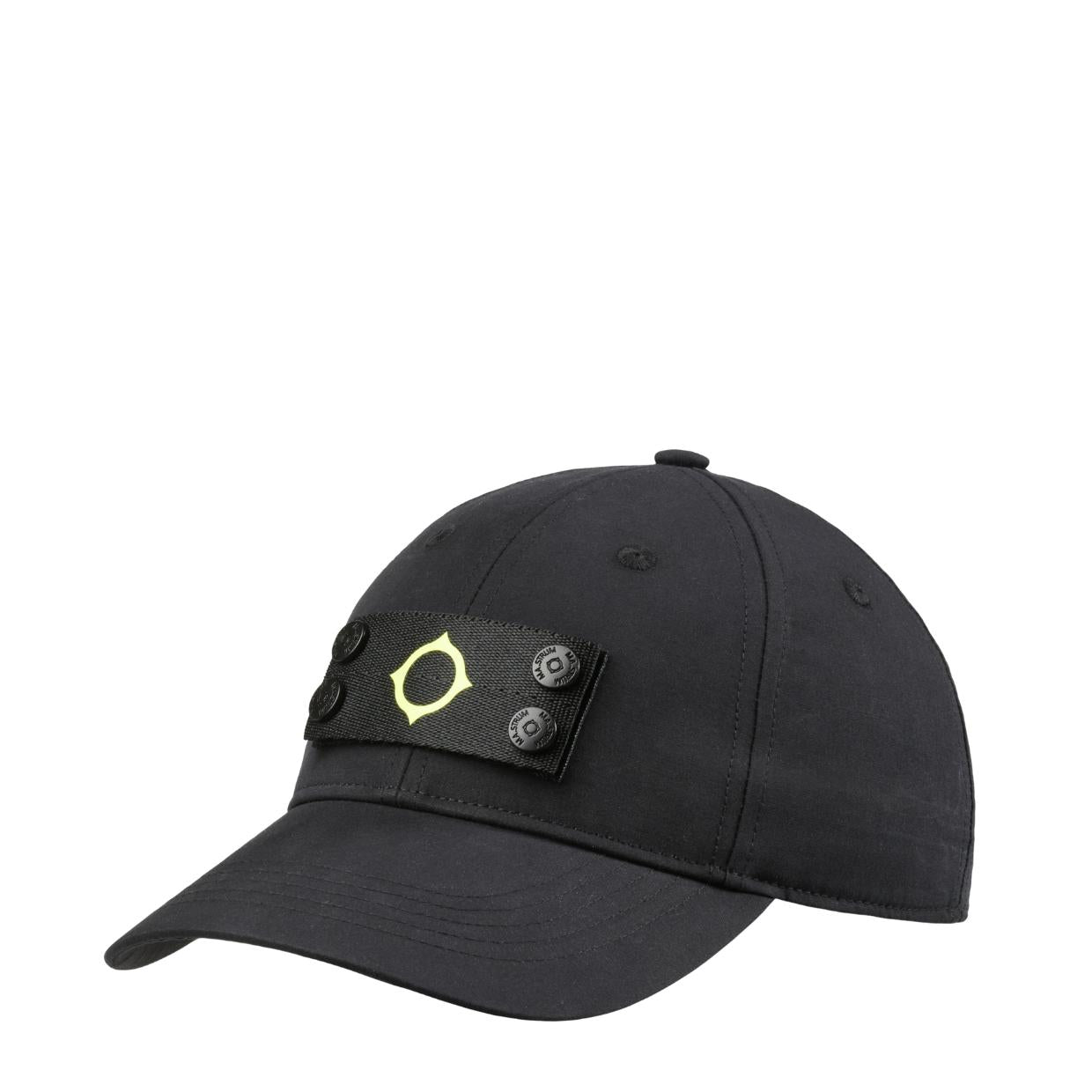 MA.STRUM Logo Badge Jet Black Baseball Cap