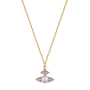 Vivienne Westwood Feodora Gold/Light Purple Pendent