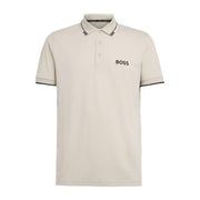 BOSS Paddy Pro Stretch Pique Beige Polo Shirt