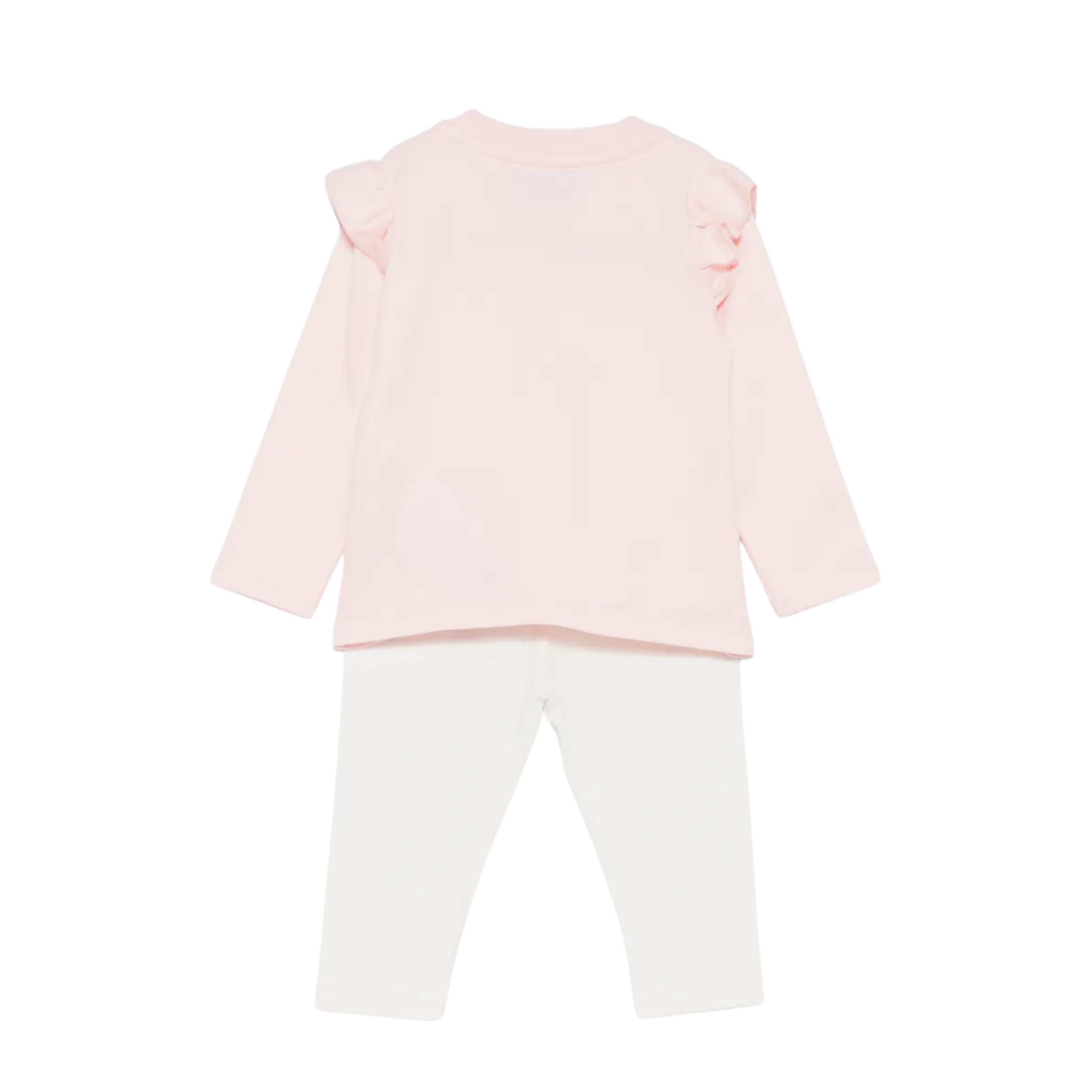 Moschino Baby Teddy Bear Ruffle T-Shirt & Legging Set