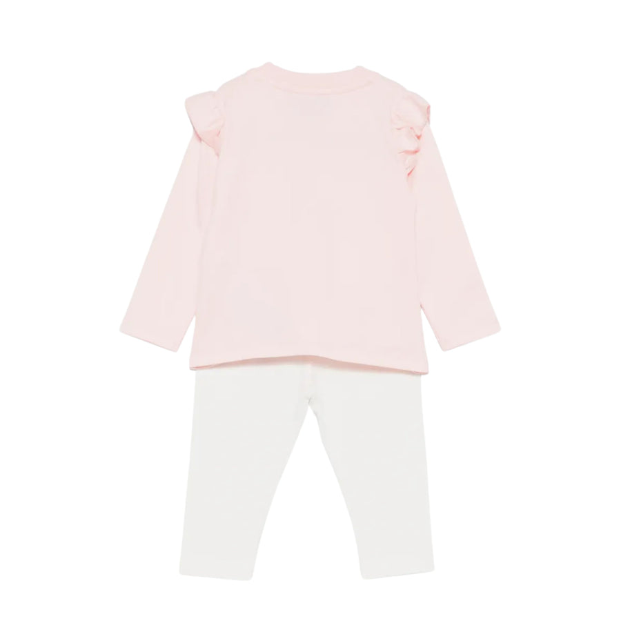 Moschino Baby Teddy Bear Ruffle T-Shirt & Legging Set