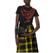 Vivienne Westwood Bettina Mini Black Croc Crossbody