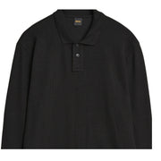 BOSS Petempestolong 1 Black Sweat Polo Shirt