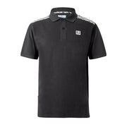 Aquascutum Active Club Check Shoulder Black Polo Shirt