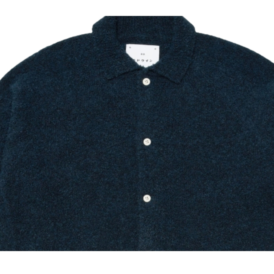 EDWIN Gemini Navy Knit Jersey Blend Cardigan