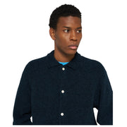 EDWIN Gemini Navy Knit Jersey Blend Cardigan