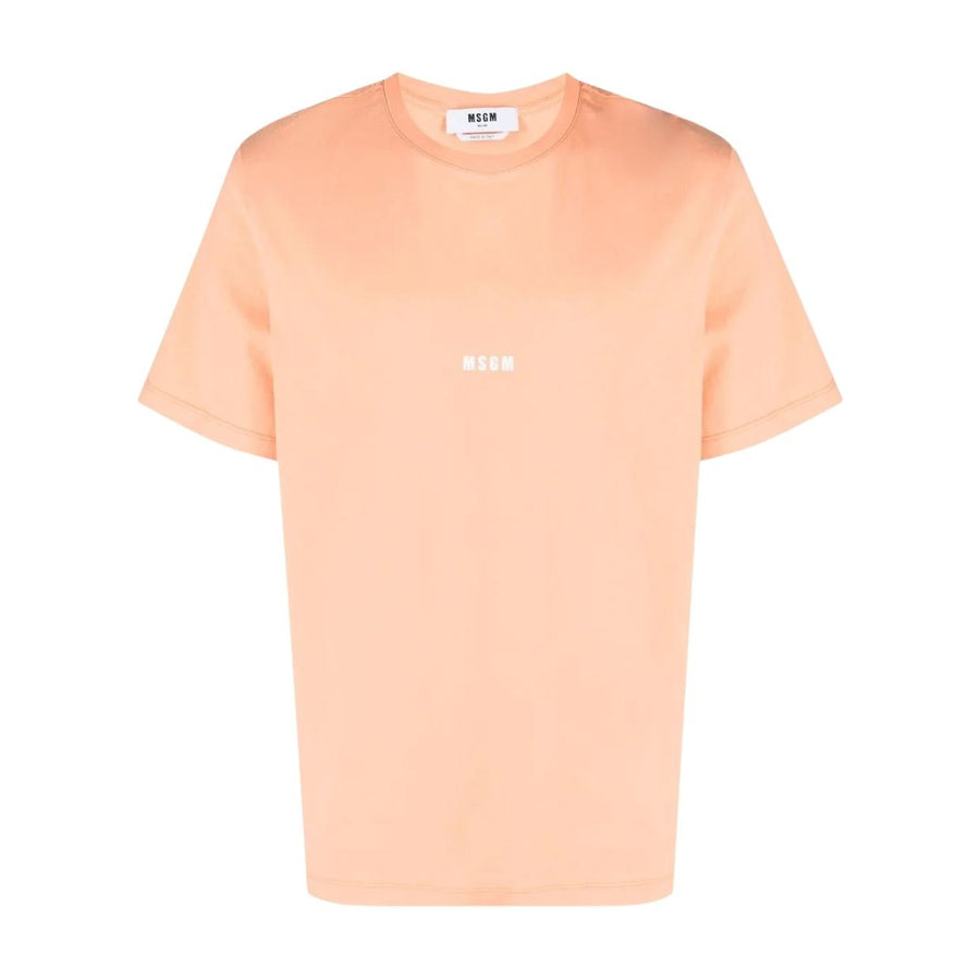MSGM Micro Logo Orange T-Shirt