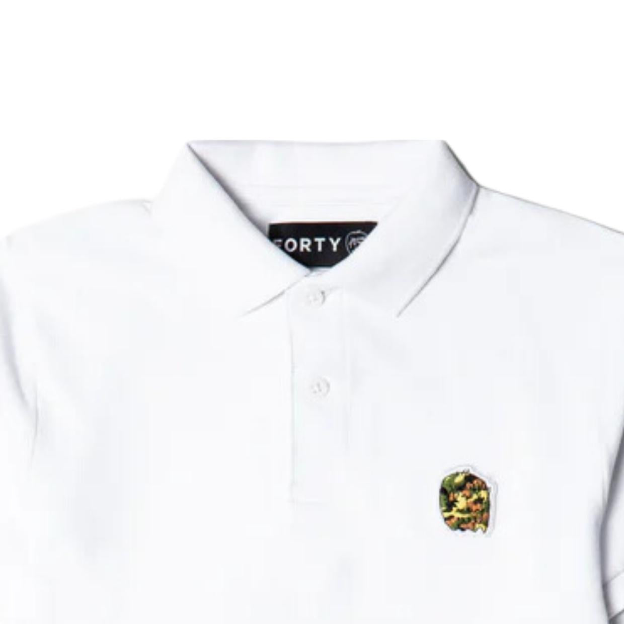 Forty Kids Draper White Polo Shirt