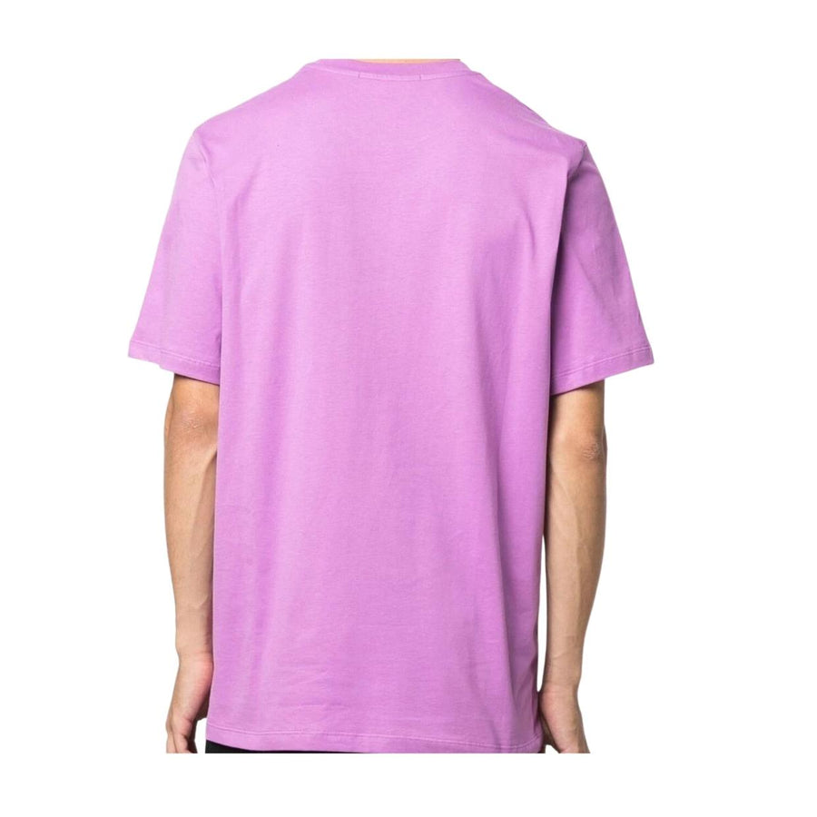MSGM Brushed Logo Purple T-Shirt