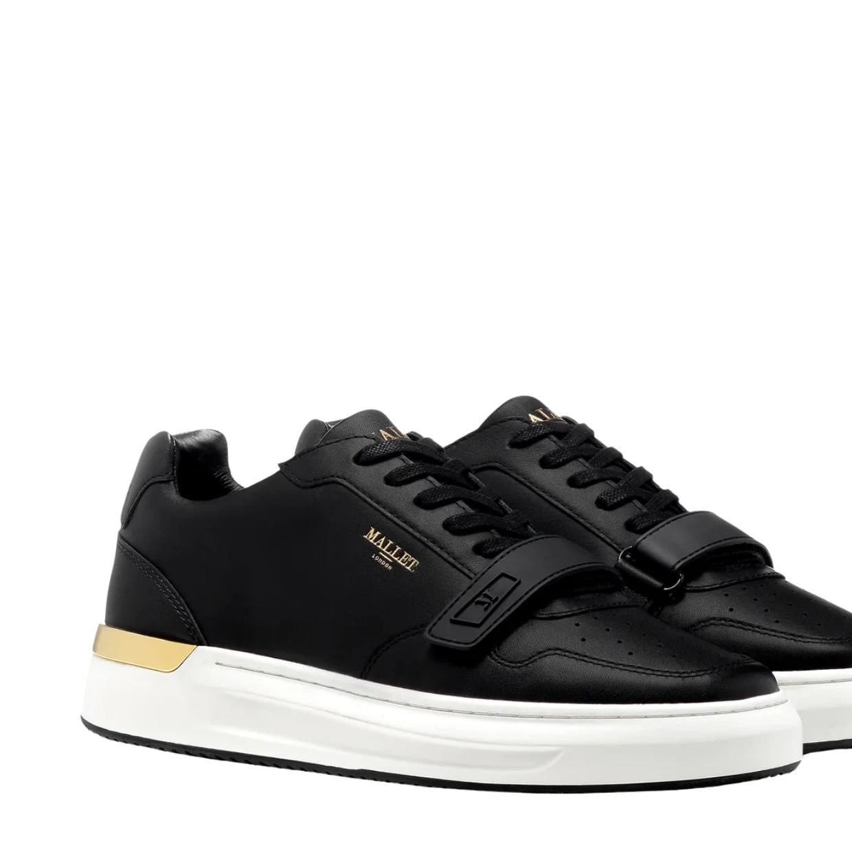 Mallet London Hoxton Wing Black Trainers