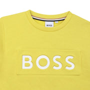 BOSS Kids Lime BOSS Logo Sweatshirt