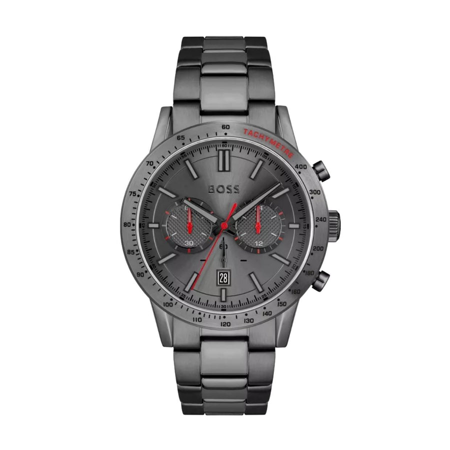 BOSS Grey Plated Allure Chronograph Watch